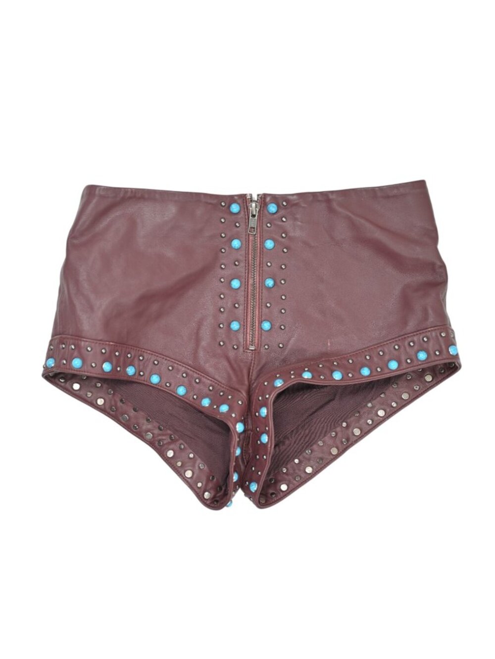 Understated Leather Gina Shorts in Chocolate leather